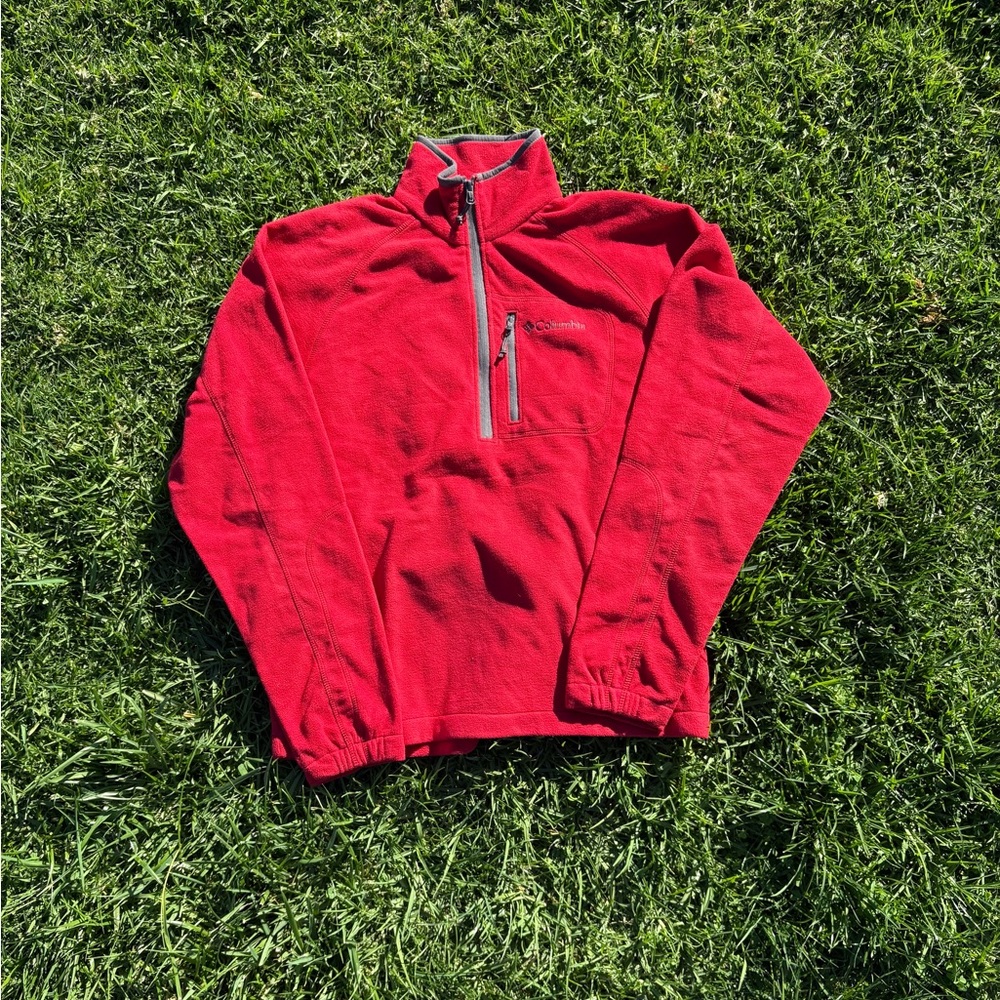 Columbia Vibrant Red Fleece Jacket